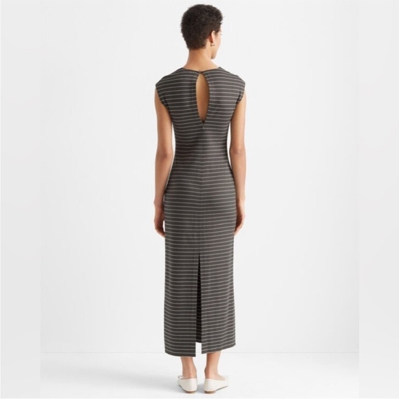 Club Monaco Polished Ponte Knit Dress Sz 10 Maxi - Picture 2 of 12